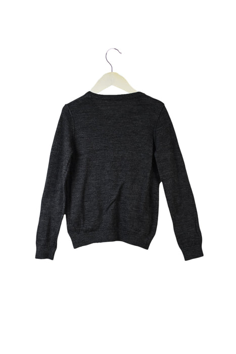 A Grey Knit Sweaters from Bonpoint in size 6T for girl. (Back View)