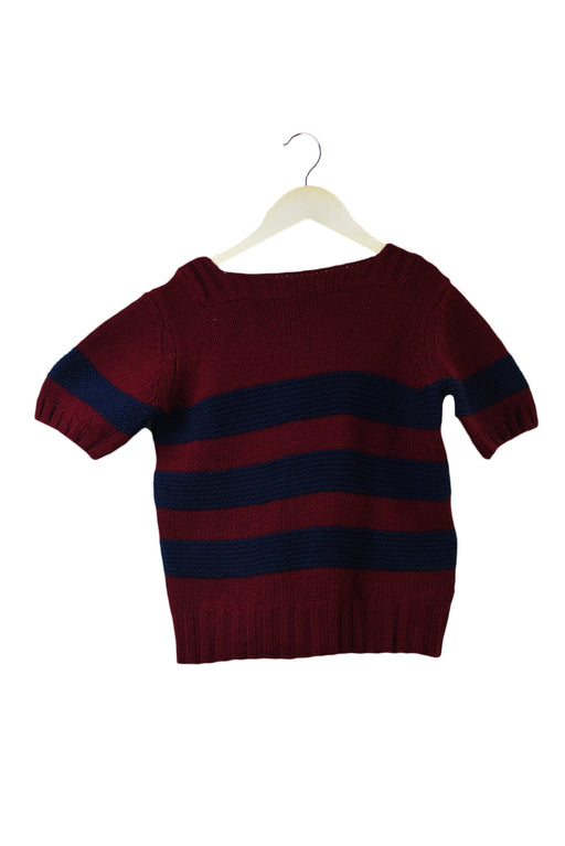 A Red Knit Sweaters from Bonpoint in size 10Y for girl. (Front View)