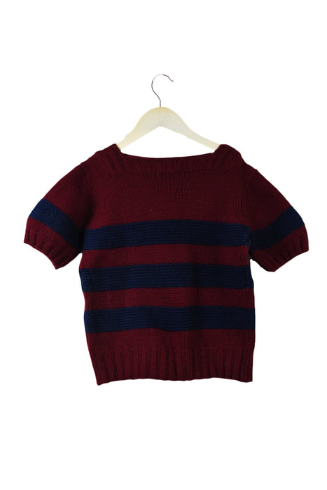 A Red Knit Sweaters from Bonpoint in size 10Y for girl. (Back View)