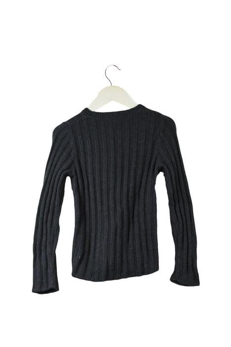 A Grey Cardigans from Bonpoint in size 4T for girl. (Back View)