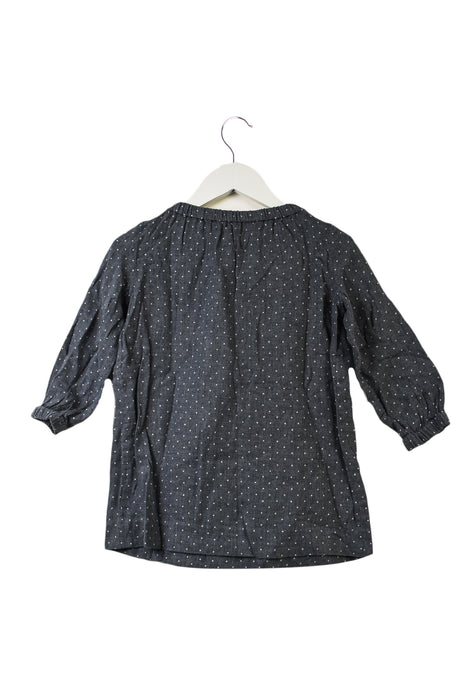 A Grey Long Sleeve Dresses from Bonpoint in size 4T for girl. (Back View)