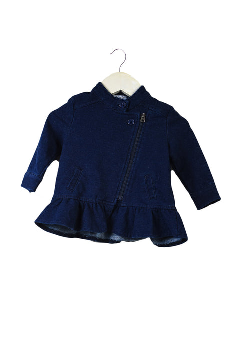 A Navy Lightweight Jackets from Splendid in size 3-6M for girl. (Front View)