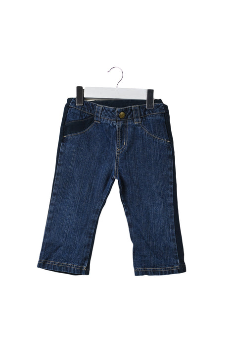 A Navy Casual Pants from Comme Ca Ism in size 12-18M for girl. (Front View)