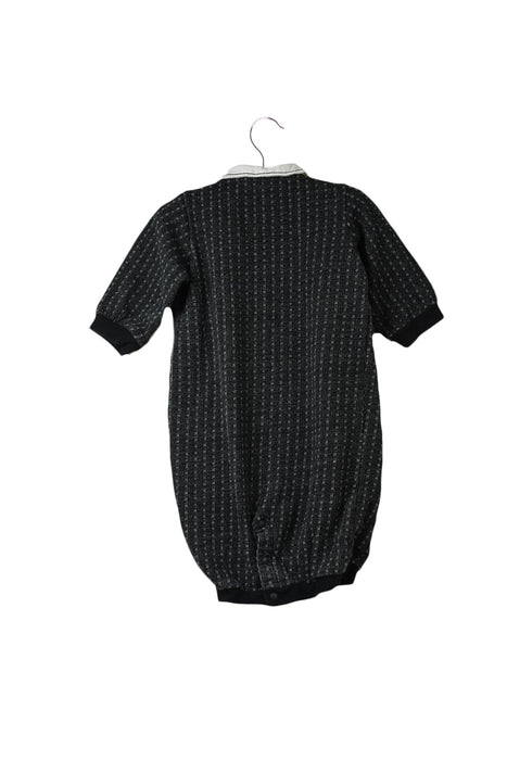 A Black Long Sleeve Jumpsuits from Comme Ca Ism in size 0-3M for girl. (Back View)