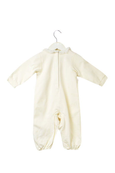 A Ivory Long Sleeve Jumpsuits from Chickeeduck in size 6-12M for girl. (Back View)