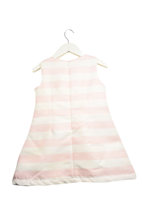 A Pink Sleeveless Dresses from Gingersnaps in size 2T for girl. (Back View)