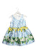 A Blue Sleeveless Dresses from Gingersnaps in size 2T for girl. (Front View)