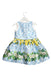 A Blue Sleeveless Dresses from Gingersnaps in size 2T for girl. (Back View)