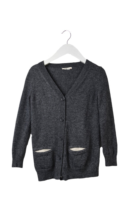 A Grey Cardigans from Crewcuts in size 4T for girl. (Front View)