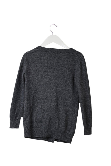 A Grey Cardigans from Crewcuts in size 4T for girl. (Back View)