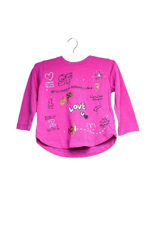 A Purple Long Sleeve Tops from Ferrari in size 3-6M for girl. (Front View)