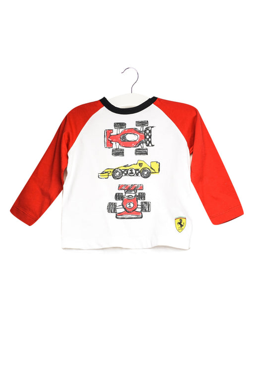 A White Long Sleeve Tops from Ferrari in size 3-6M for neutral. (Front View)