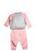 A Grey Pants Sets from Ferrari in size 3-6M for girl. (Back View)