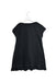 A Black Short Sleeve Dresses from Comme Ca Ism in size 5T for girl. (Back View)