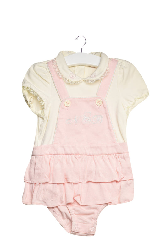 A White Short Sleeve Bodysuits from Nicholas & Bears in size 6-12M for girl. (Front View)