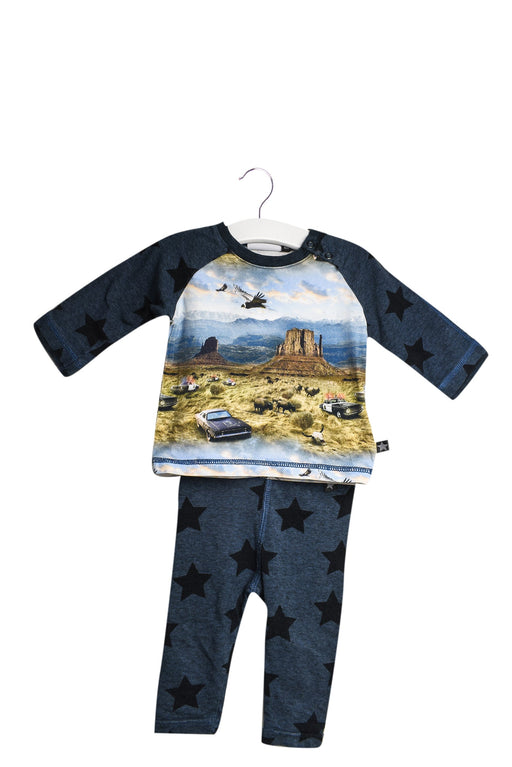 A Navy Pants Sets from Molo in size 3-6M for boy. (Front View)