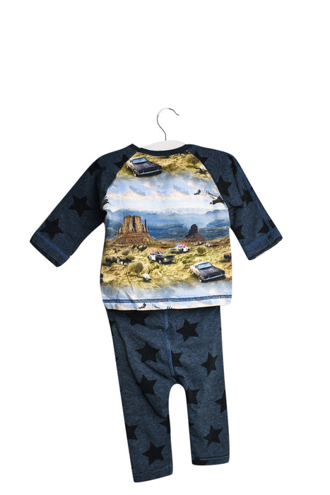 A Navy Pants Sets from Molo in size 3-6M for boy. (Back View)
