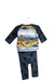 A Navy Pants Sets from Molo in size 3-6M for boy. (Back View)