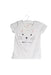 A White Short Sleeve T Shirts from Seed in size 0-3M for girl. (Front View)