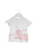 A White Short Sleeve T Shirts from Seed in size 0-3M for girl. (Front View)