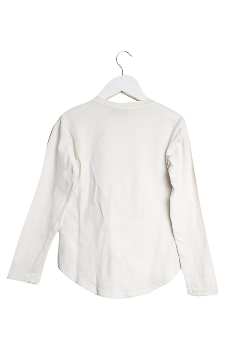 A White Long Sleeve Tops from Microbe by Miss Grant in size 6T for girl. (Back View)