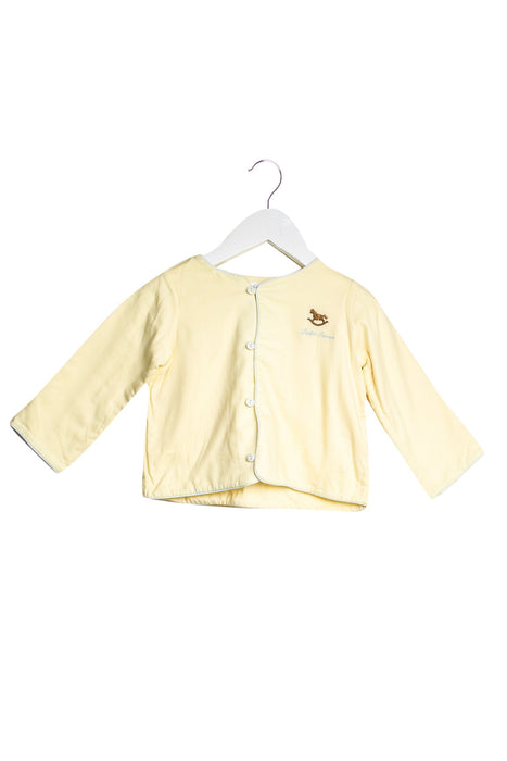 A Yellow Long Sleeve Tops from Ralph Lauren in size 6-12M for girl. (Front View)