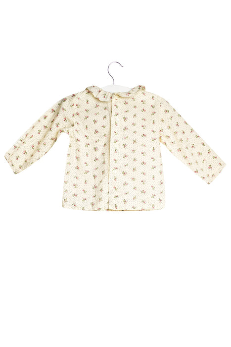 A Ivory Long Sleeve Tops from Bonpoint in size 6-12M for girl. (Back View)