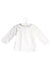 A White Long Sleeve Tops from DPAM in size 6-12M for girl. (Front View)