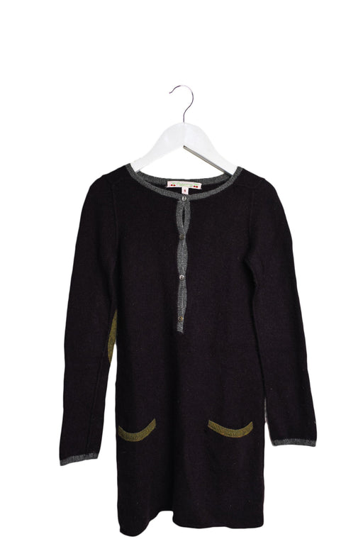 A Purple Sweater Dresses from Bonpoint in size 6T for girl. (Front View)