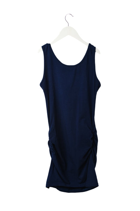 A Blue Sleeveless Tops from Ripe in size XS for maternity. (Back View)