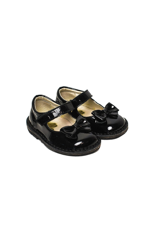 A Black Flats from Gusella in size 12-18M for girl. (Front View)