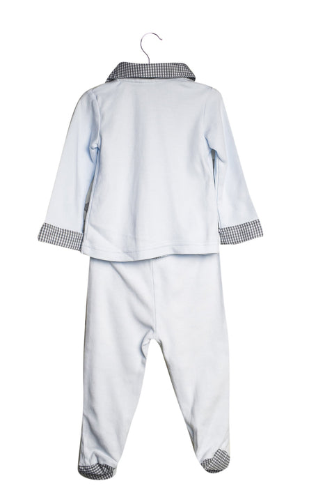 A Blue Pyjama Sets from Miniclasix in size 6-12M for boy. (Back View)