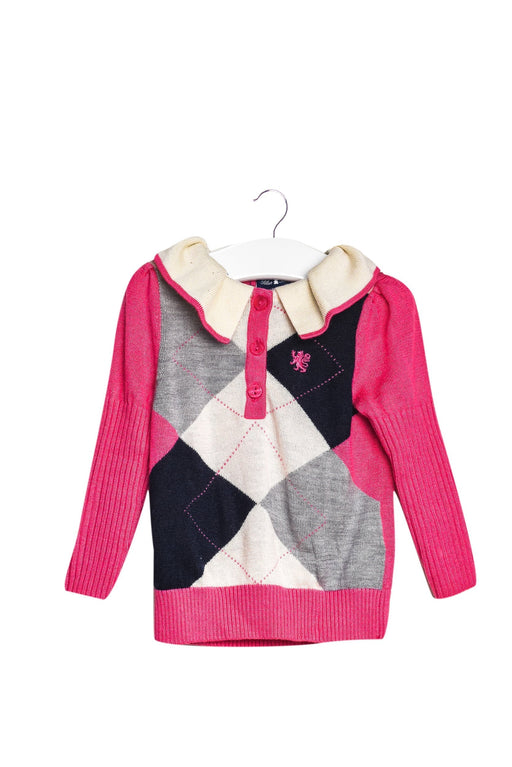 A Pink Knit Sweaters from Nicholas & Bears in size 12-18M for girl. (Front View)