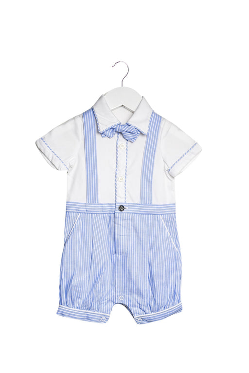 A Blue Short Sleeve Rompers from Nicholas & Bears in size 3-6M for boy. (Front View)