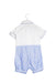 A Blue Short Sleeve Rompers from Nicholas & Bears in size 3-6M for boy. (Back View)