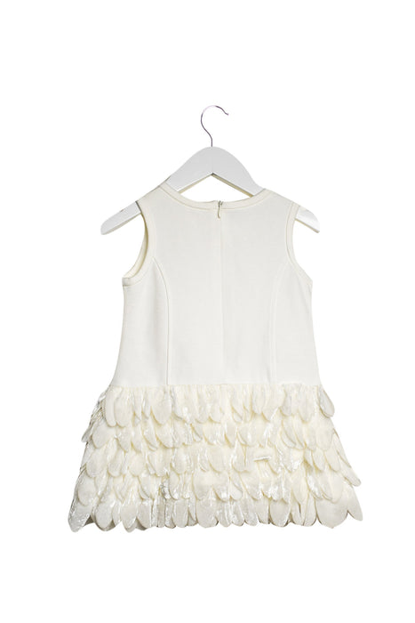 A White Sleeveless Dresses from Monnalisa in size 12-18M for girl. (Back View)