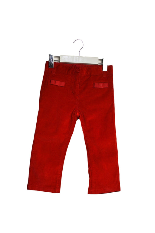 A Red Casual Pants from Jacadi in size 12-18M for girl. (Front View)
