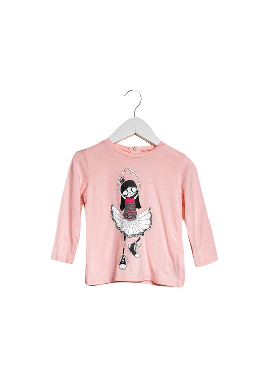 A Pink Long Sleeve Tops from Little Marc Jacobs in size 12-18M for girl. (Front View)