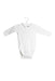 A White Long Sleeve Bodysuits from Jacadi in size 0-3M for neutral. (Front View)