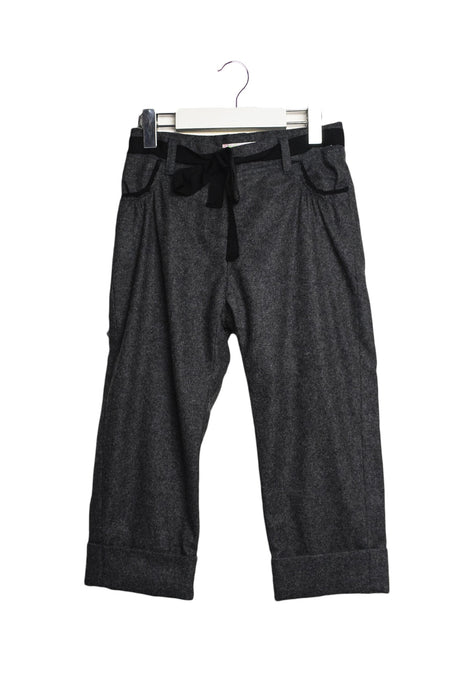 A Grey Casual Pants from Bonpoint in size 6T for girl. (Front View)