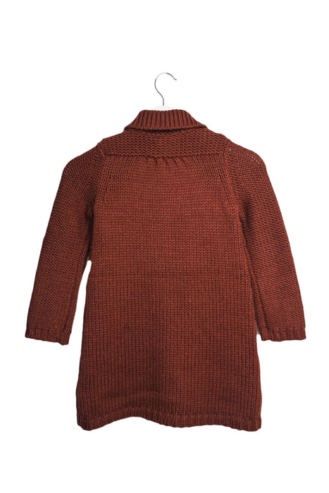 A Brown Coats from Bonpoint in size 8Y for girl. (Back View)