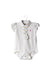 A White Short Sleeve Bodysuits from Ralph Lauren in size 3-6M for girl. (Front View)