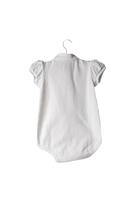 A White Short Sleeve Bodysuits from Ralph Lauren in size 3-6M for girl. (Back View)