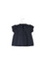 A Navy Short Sleeve Tops from Petit Bateau in size 3-6M for girl. (Back View)