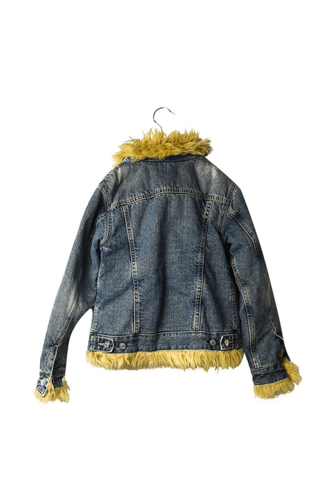 A Blue Lightweight Jackets from Diesel in size 6T for girl. (Back View)