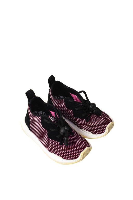 A Pink Sneakers from AKID in size 18-24M for girl. (Front View)