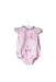 A Pink Short Sleeve Bodysuits from Lapin House in size 6-12M for girl. (Front View)