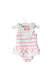 A Ivory Sleeveless Bodysuits from Nicholas & Bears in size 0-3M for girl. (Front View)