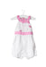 A White Sleeveless Rompers from Nicholas & Bears in size 3-6M for girl. (Front View)