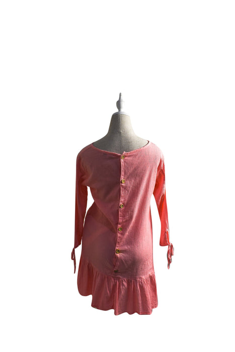 A Pink Long Sleeve Dresses from Mayarya in size XS for maternity. (Back View)